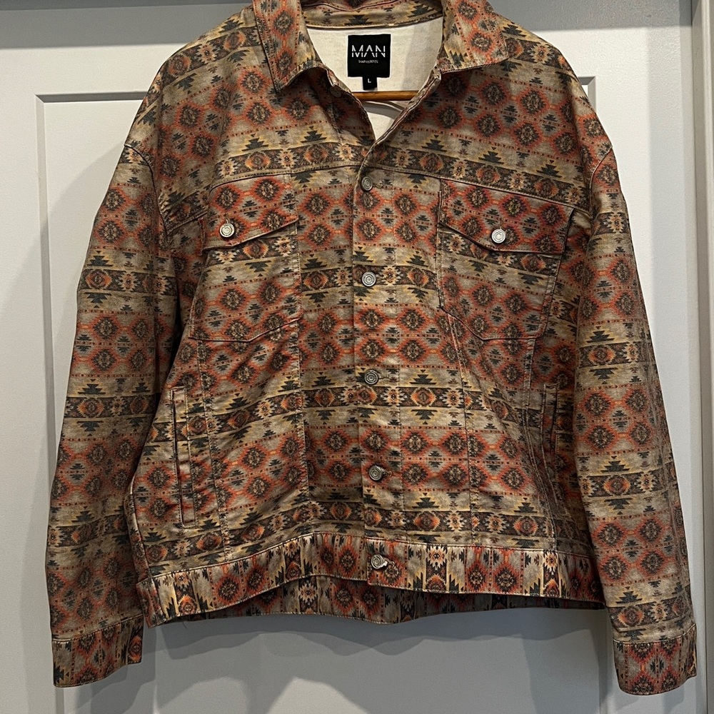 BoohooMAN Multicolor Patterned Jacket